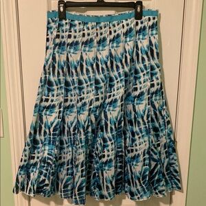 Blue Patterned Women's Skirt